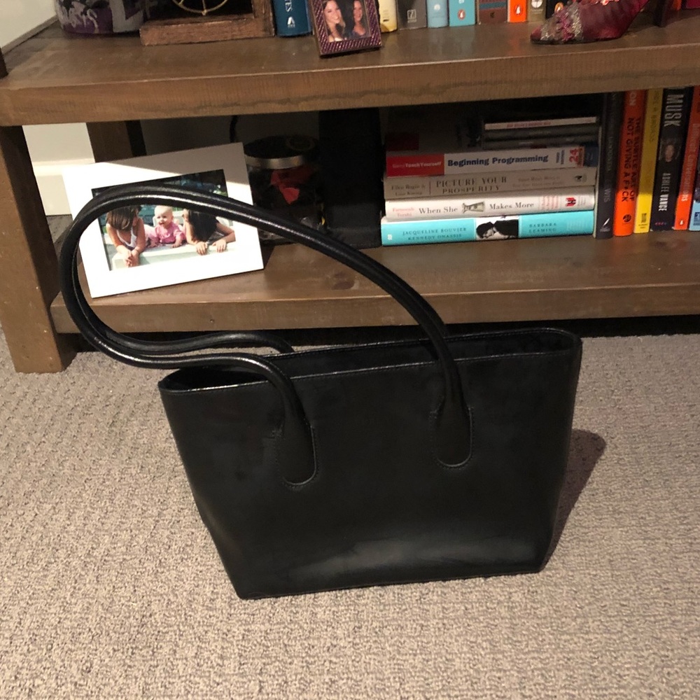 Black Furla purse (real Italian leather)